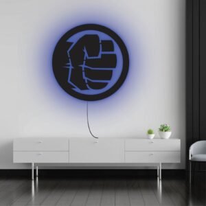 Bold Fist Wall Light – Illuminated Symbol of Strength