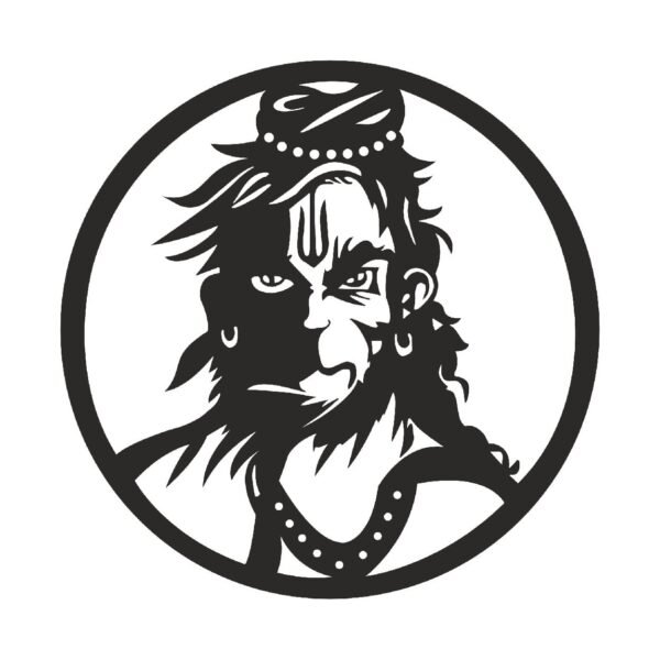 Lord Hanuman Wooden Wall Art – Spiritual Wall Decor for Modern Homes | 18 inch - Image 5