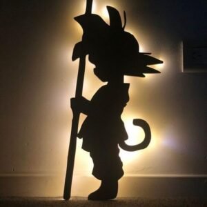Wooden Anime Goku LED Backlit Logo – MDF Wall Art Sign for Home & Gaming Room Décor (Copy)