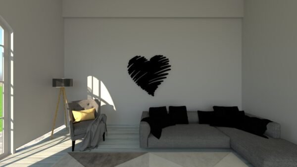 Romantic Heart-Shaped LED Wall Light – Neon Style Decorative Lamp for Bedroom, Living Room & Gifts