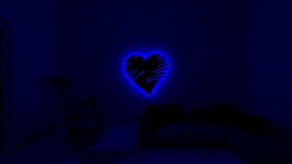 Romantic Heart-Shaped LED Wall Light – Neon Style Decorative Lamp for Bedroom, Living Room & Gifts - Image 5
