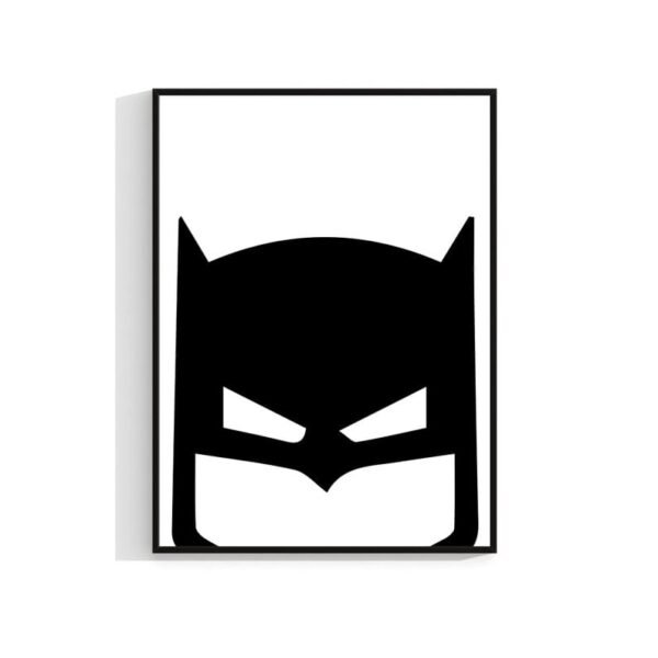 Minimalist Black & White Superhero Wall Art Prints – Set of 6 Marvel & DC Icons for Kids’ Room Decor | 12 inch - Image 7